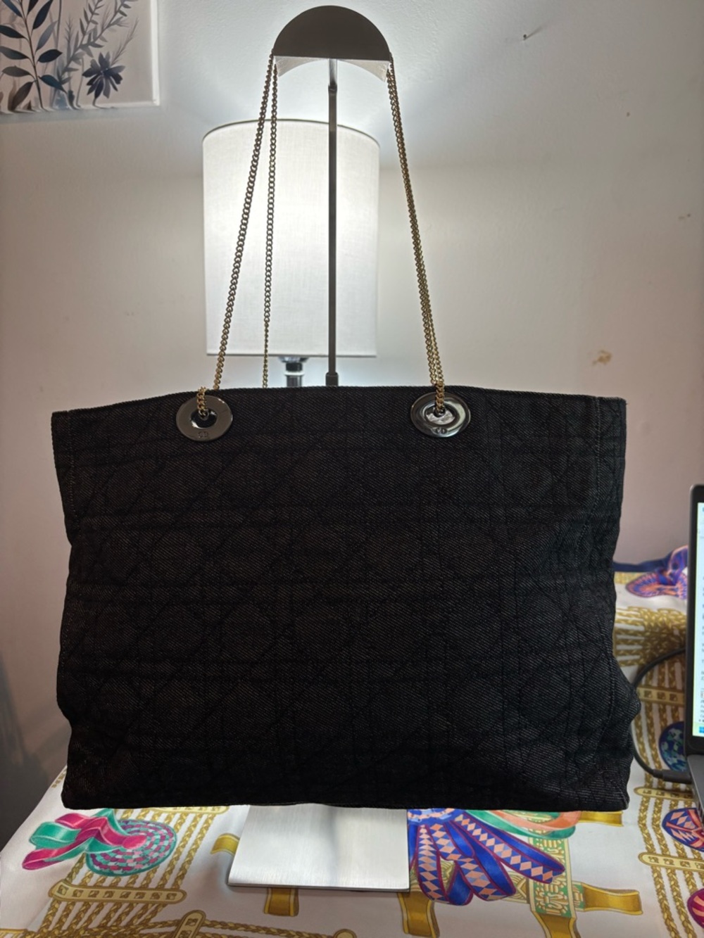 Authentic Vintage Christian Dior Cannage Tote